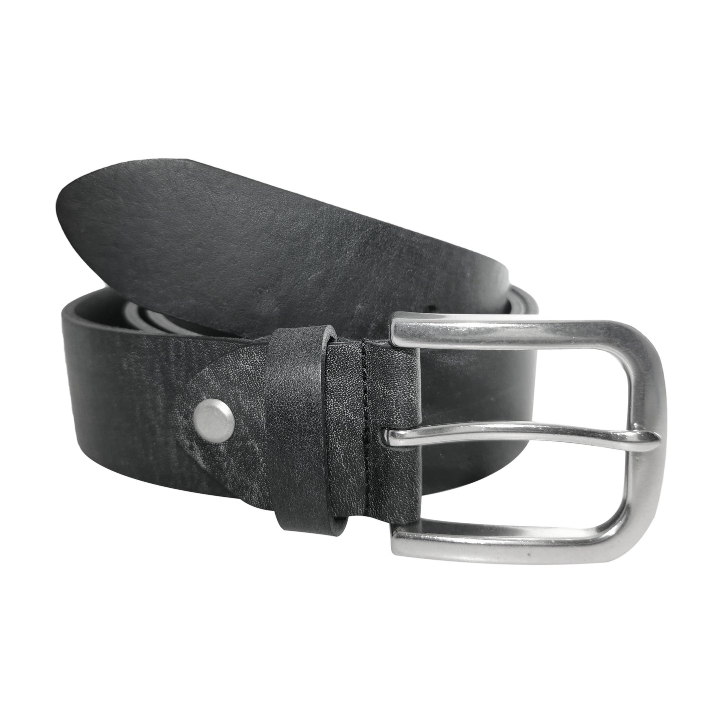 Men's Navy Genuine Leather Dress Belt - Style 1011 - Made in Turkey