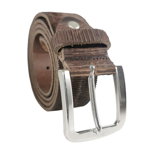 Men's Brown Genuine Leather Dress Belt - Style 1003 - Made in Turkey - FERLA USA
